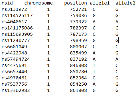 AncestryDNA raw data